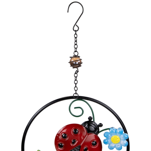 Ladybug Dreamcatcher Outdoor Garden Windchime - 27.5"