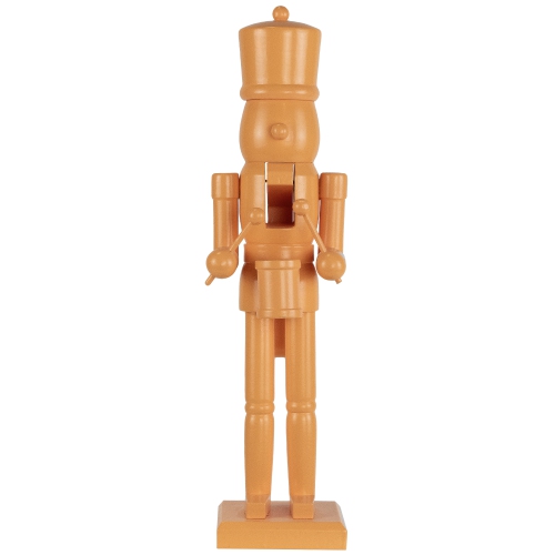 Drummer Soldier Nutcracker Christmas Figure - 15" - Orange