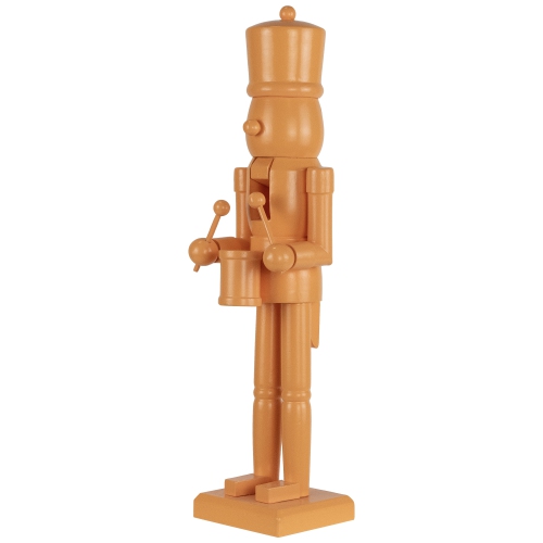 Drummer Soldier Nutcracker Christmas Figure - 15" - Orange