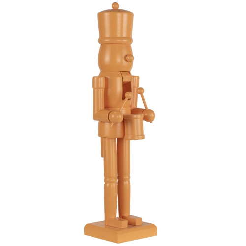 Drummer Soldier Nutcracker Christmas Figure - 15" - Orange