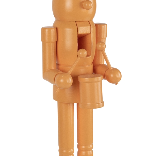 Drummer Soldier Nutcracker Christmas Figure - 15" - Orange