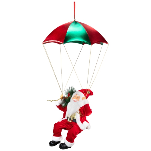 Santa Claus with Gifts Parachute Christmas Decoration - 32"
