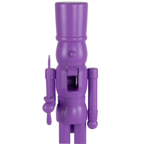 Nutcracker Soldier with Sword Christmas Figure - 15" - Purple