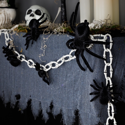 Clip-on Tarantula Spiders Halloween Decorations - 9.5" - Set of 5