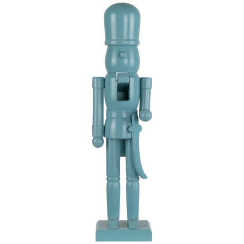 Nutcracker Soldier with Sword Christmas Figure - 15" - Sky Blue