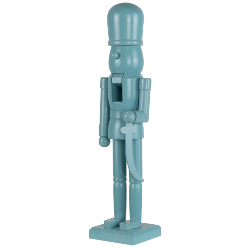 Nutcracker Soldier with Sword Christmas Figure - 15" - Sky Blue