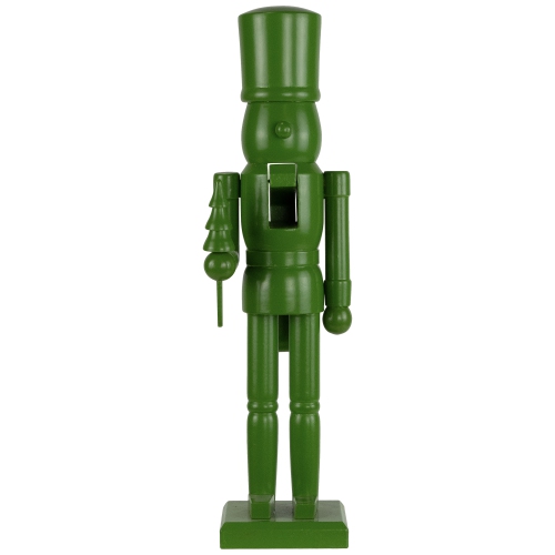 Nutcracker Soldier with Tree Christmas Figure - 15" - Green
