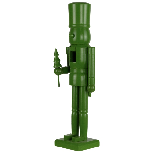 Nutcracker Soldier with Tree Christmas Figure - 15" - Green
