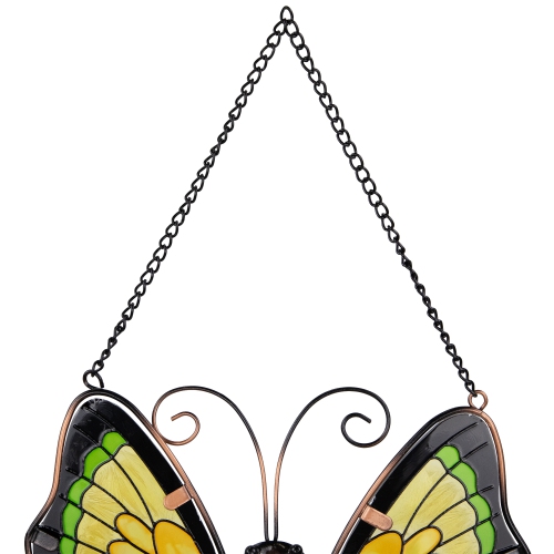 Metal Butterfly Outdoor Garden Suncatcher Windchimes - 21" - Set of 3