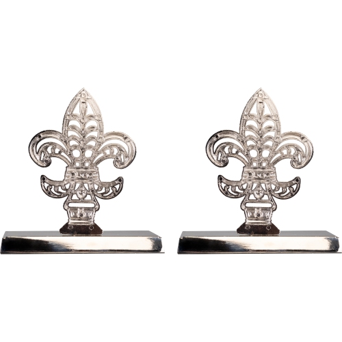 Fleur de Lis Christmas Stocking Holder - 5" - Set of 2