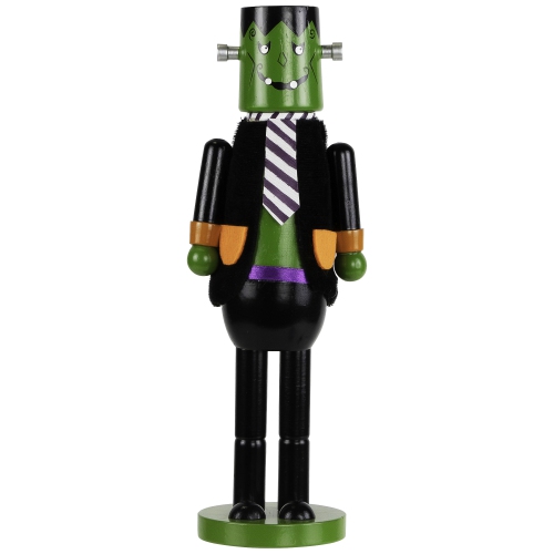 Frankenstein's Monster Halloween Nutcracker - 10.5" - Green and Black
