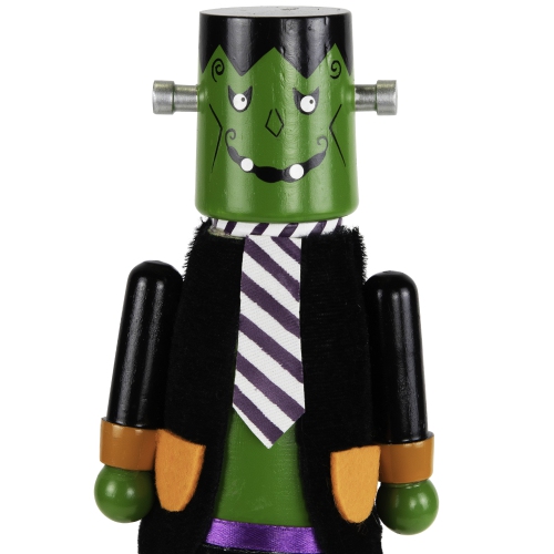 Frankenstein's Monster Halloween Nutcracker - 10.5" - Green and Black