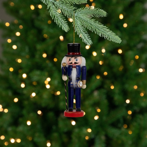 The Nutcracker Suite Character Christmas Ornaments - 5.25" - Red and Blue - Set of 4