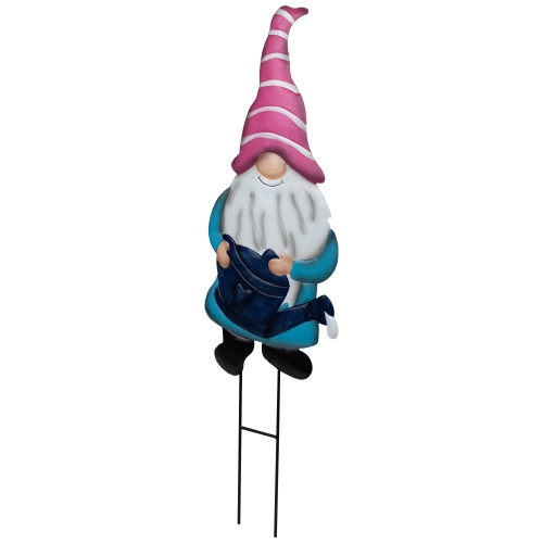 Gardening Gnome Spring Yard Sign Garden Stake - 21.25" - Blue