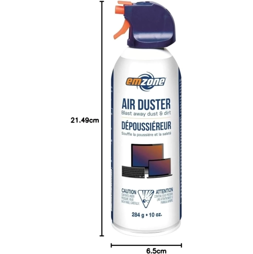 Moisture-Free Air Duster - 10 Oz, VOC-Free Canned Air for Electronics & Cleaning