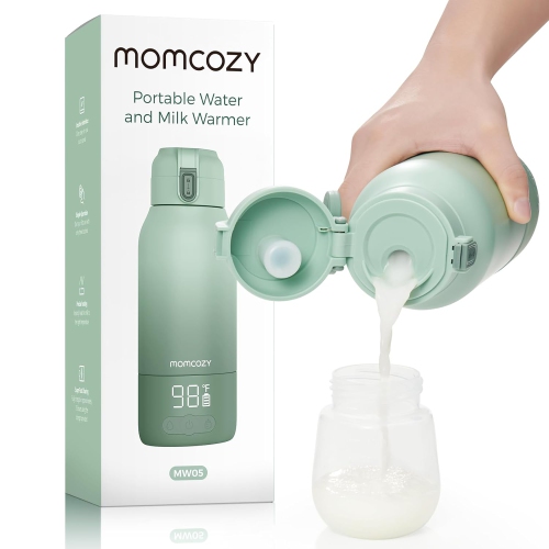 Momcozy Portable Milk Warmer for Travel – Dual Heating Modes for Breast Milk & Water, Portable Bottle Warmer with Fast Heating & Long Battery Life,