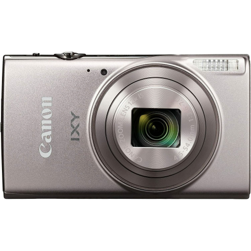 Canon Compact Digital Camera IXY 650 12x Optical Zoom IXY650 Silver with 64GB Card and Tripod Bundle
