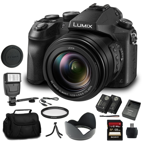 Panasonic Lumix DMC-FZ2500 Digital Camera - 128 GB Card Bundle