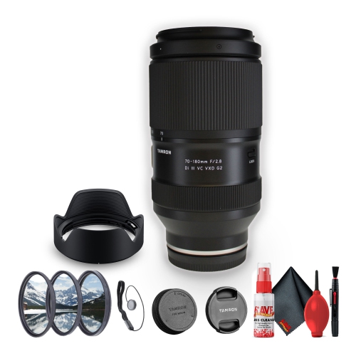 TAMRON  70-180MM F/2.8 Di Iii Vc Vxd G2 Lens for (Sony E) Mirrorless Cameras - Bundle