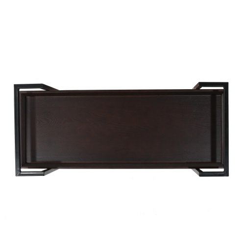 Chariot à vin en fer forgé en bois massif, support à thé à 2 étages, table d'appoint mobile Hot Pot Shop, chariot domestique