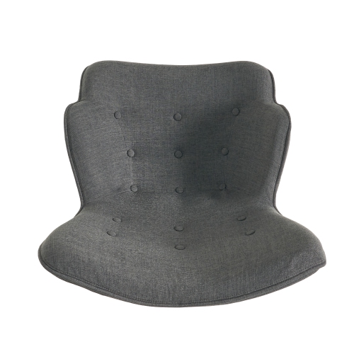 Fauteuil moderne mid Century avec pouf, fauteuil d'appoint capitonné à oreilles avec repose-pieds assorti, tissu recouvert