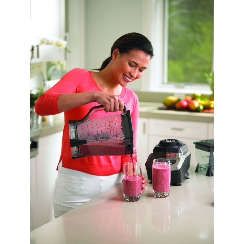 Powerful Kitchen System with Blender and Food Processor, 1200W, Black/Silver