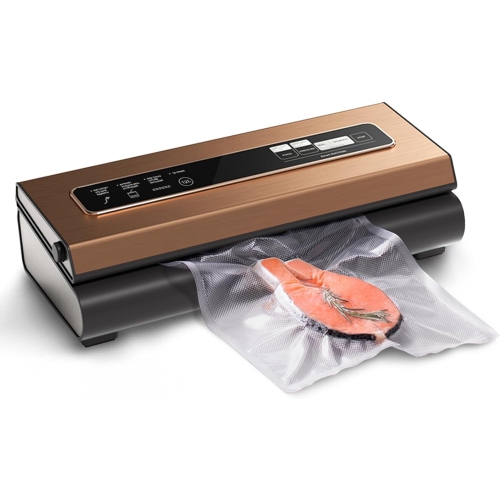 Compact Vacuum Sealer Machine with Cutter, Includes Bags, and Different Modes for Food Storage