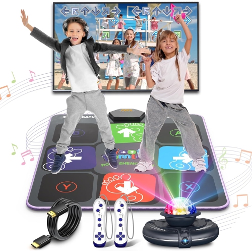 Wireless Dance Mat with Music for Kids and Adults – Fun Exercise Game for TV and Great Birthday Gift for Ages 4 and Up