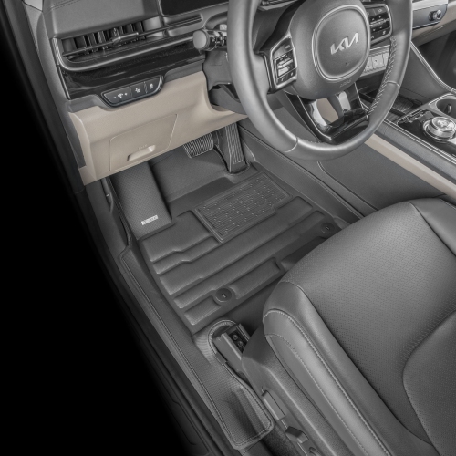 TuxMat - For Kia Carnival Hybrid 7-Seater 2025-2026 Models - Custom Car Mats - Maximum Coverage, All Weather, Laser Measured - This Full Set Includes