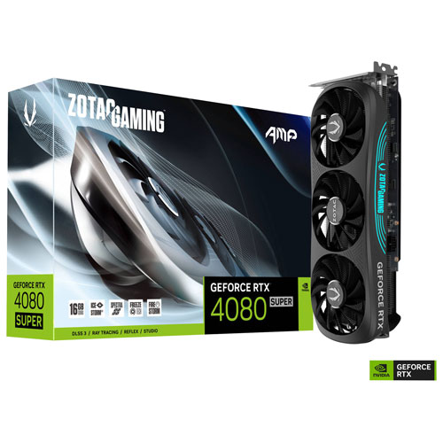 ZOTAC Gaming GeForce RTX 4080 Super Amp 16GB GDDR6X Video Card