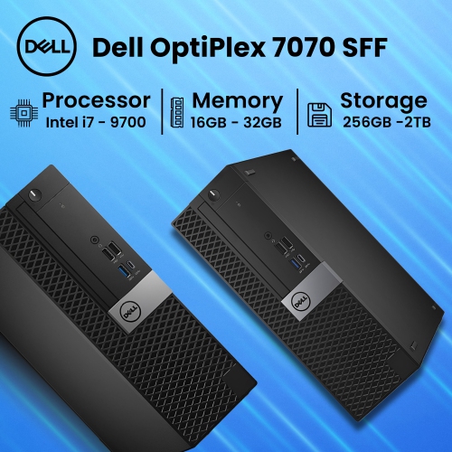 Dell OptiPlex 7070 Small Form Factor Business Desktop - Intel Core i7, 16GB Memory, 1TB SSD, Win 11 Pro + Wi-Fi, Keyboard & Mouse Included by DELL - Refurbished condition - Image 4