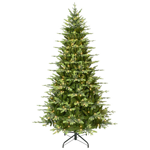 Puleo 7.5 Ft. Pre-lit Carrington Christmas Fir Tree