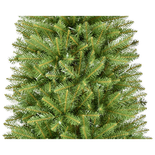 Puleo 7 Ft. Pre-lit Slim Keyport Christmas Spruce Tree