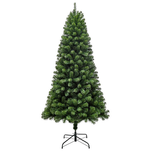 Puleo 7 Ft. Pre-lit Oxford Christmas Spruce Tree