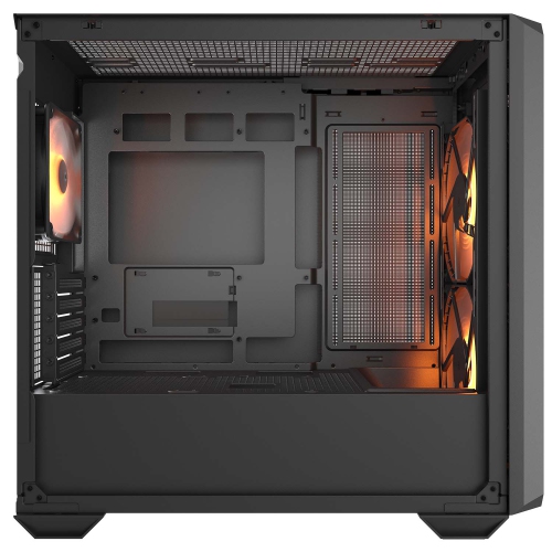 Cougar MX600 RGB Mini ATX Computer Case, Tempered Glass Side Panel, 2 x 160mm / 1 x 120mm ARGB Fans Pre-Installed, Black