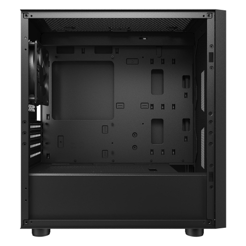 Cougar UNIFACE RGB Mini ATX Computer Case, Tempered Glass Side Panel, 2 x 140mm / 1 x 120mm ARGB Fans Pre-Installed, Black