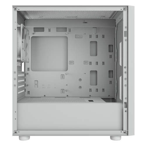 Cougar UNIFACE RGB Mini ATX Computer Case, Tempered Glass Side Panel, 2 x 140mm / 1 x 120mm ARGB Fans Pre-Installed, White