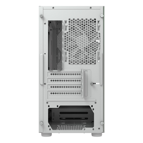 Cougar UNIFACE RGB Mini ATX Computer Case, Tempered Glass Side Panel, 2 x 140mm / 1 x 120mm ARGB Fans Pre-Installed, White