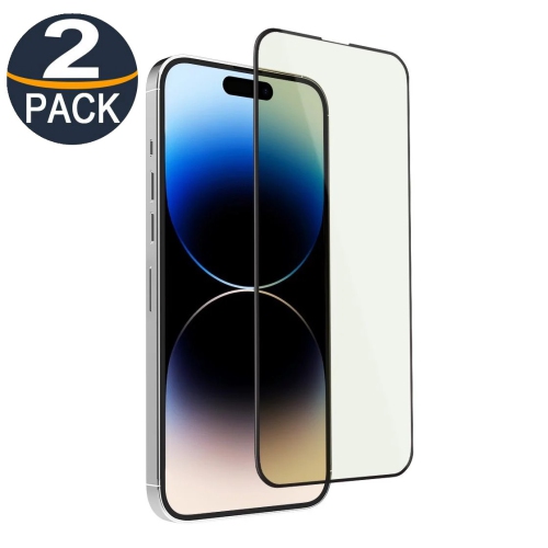 [2 Packs] Full Coverage Tempered Glass Screen Protector for iPhone 16 Pro, Case Friendly & Bubble Free