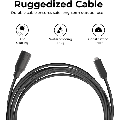 Brinno AFB1000 Camera Extender Kit - 49FT USB-C Power Extension Cable for Outdoor Use - Instantly view and transfer data at high-speeds - Compatible