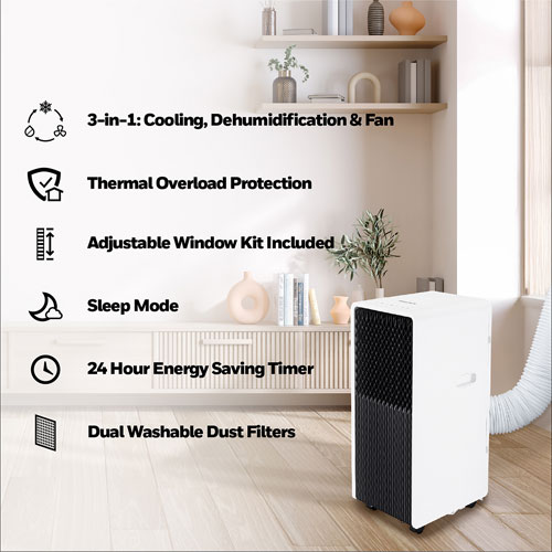 Honeywell Smart Portable Air Conditioner with Wi-Fi - 13500 BTU