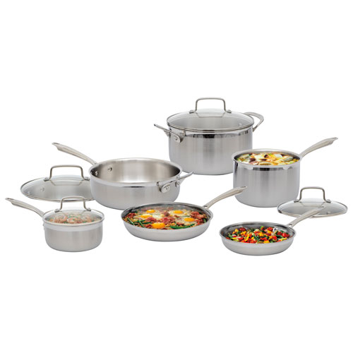 Cuisinart 10-Piece Cookware Set - Silver