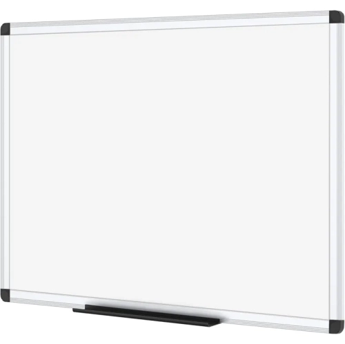 Tableau blanc magnétique effaçable à sec - 24 x 18&nbsp;po, avec cadre en aluminium argenté