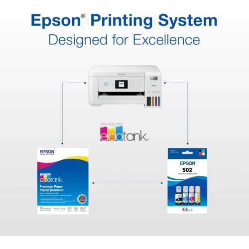Epson 502 EcoTank Black Ink Bottle - Auto-Stop, Pack of 1
