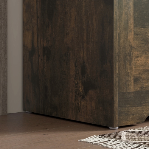 HOMCOM – Coffre de rangement, banc de rangement avec 2 charnières de sécurité et découpe en U pour le salon et l'entrée, 39,4&nbsp;po x 15,7&nbsp;po