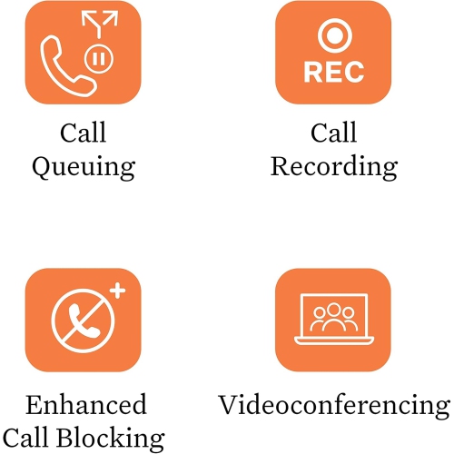 Grandstream Ooma 2624W Wi-Fi Business IP Desk Phone. Works with Ooma Office Cloud-Based VoIP Phone Service with Virtual Receptionist, Desktop app