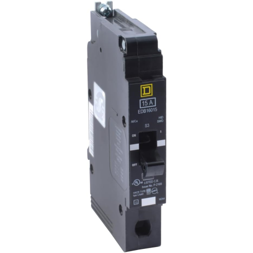 SCHNEIDER ELECTRIC 600-VOLT 15-AMP EJB16015 Miniature Circuit Breaker 600V 15A