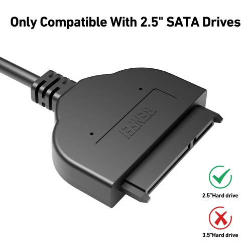 BENFEI – Câble SATA vers USB, USB-C/USB 3,0 vers SATA III pour HDD/SSD 2.5&nbsp;po