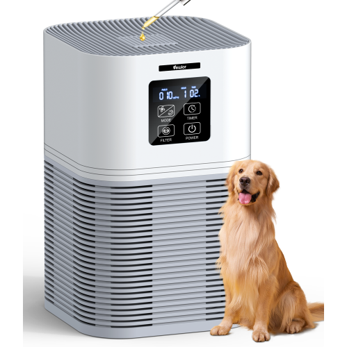 VEWIOR Air Purifiers for Home up to 600 sqft, HEPA Air Purifiers Large Room for Pet Dander, Wildfire, Smoke, Pollen