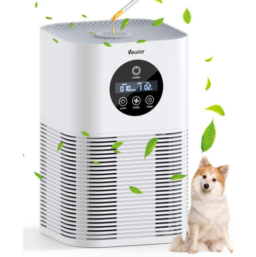 Image 1 de 9.. Purificateurs d'air VEWIOR pour animaux domestiques jusqu'à 600&nbsp;pi², purificateurs d'air H13 True Hepa Grande pièce pour les poils, les squames,